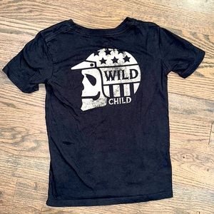 Cotton On Kids Boys Like New Wild Child Skull & Stars Black Wash T-shirt Tee 5
